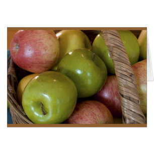 Cartão Cesta das maçãs