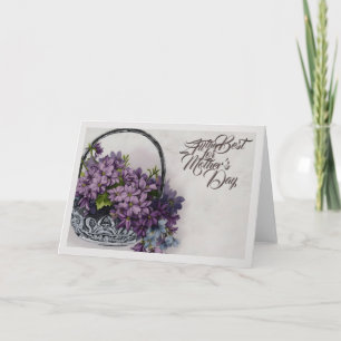 Cartão Cesta de Flores Vintage – Desaboom do Dia das Mães