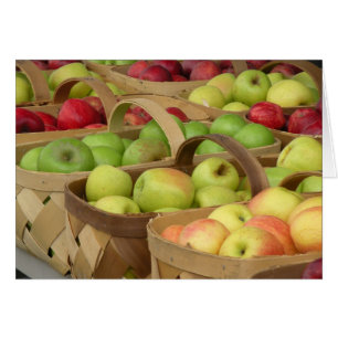 Cartão Cestas de Apple no mercado