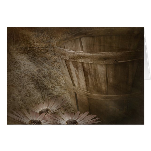 Cartão Cesto Antigo (Frente horizontal)