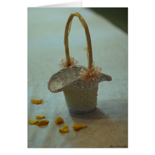 Cartão Cesto da Flor (Frente)