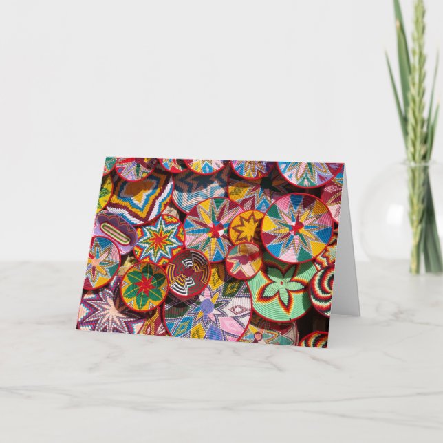 Cartão Cestos Etíopes Tradicionais (Frente)