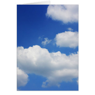 Cartão Céu azul e nuvens
