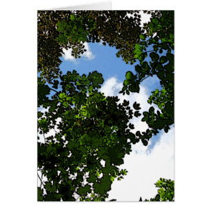 Cartão Céu Azul ESPERO Vindo