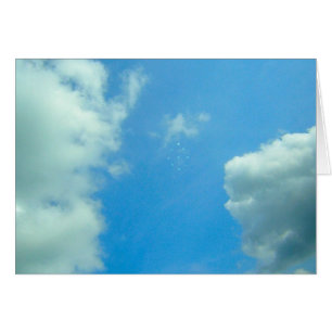 Cartão Céu com UFOs