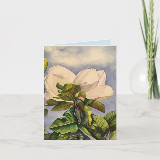 Cartão Céu da magnólia (Frente)