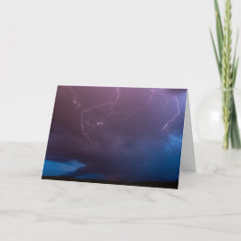 Cartão Céu de Relâmpago de Verão