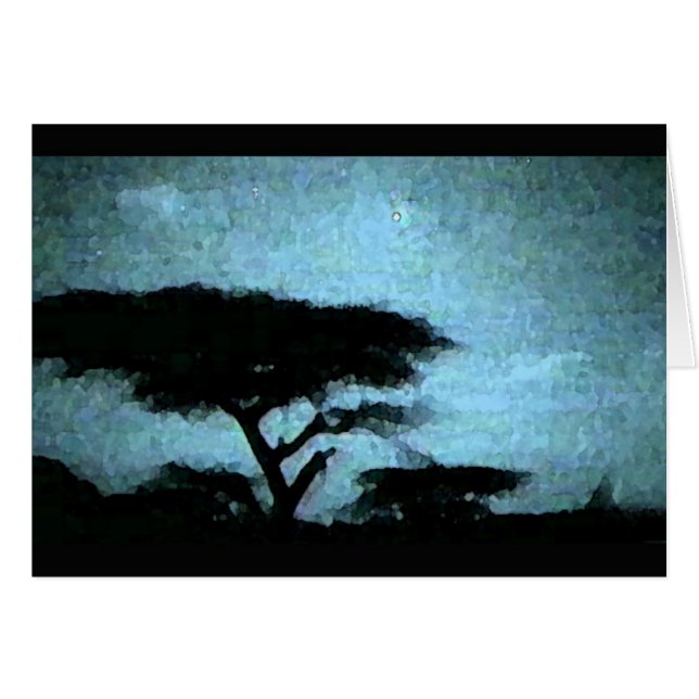 Cartão Céu nocturno (Frente Horizontal)