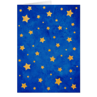 Cartão Céu nocturno estrelado