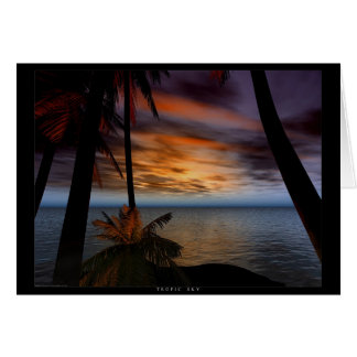 Cartão Céu tropico