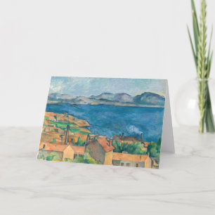 Cartão Cezanne - Baía de Marselha, Vista de L'Estaque