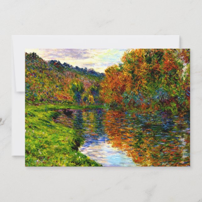 Cartão Cezanne - Braço do Jeufosse, Autumn, (Frente)