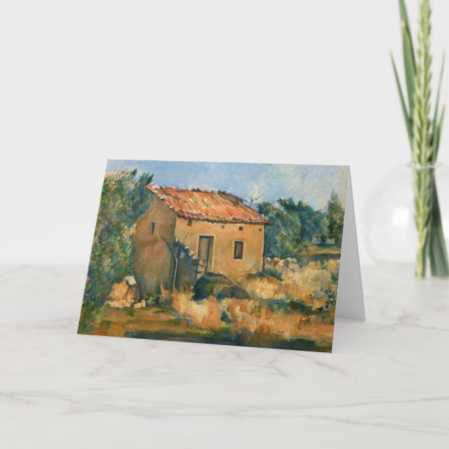 Cartão Cezanne - Casa Abandonada perto de Aix-en-Provence (Frente)