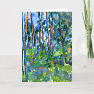 Cartão Cezanne - In the Woods -1898