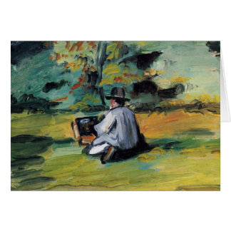 Cartão Cézanne: Pintor no trabalho (vazio para dentro)
