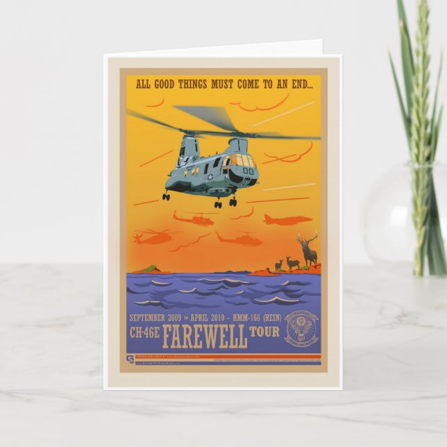 Cartão CH-46 Farewell Card (Frente)