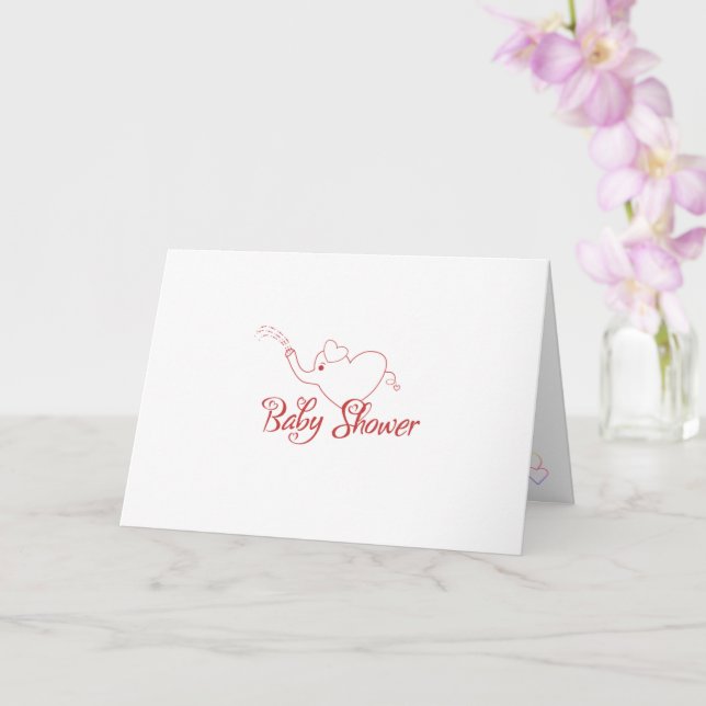 Cartão Chá de Bebê (Orquídea)