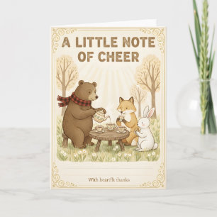 Cartão Chá de Bebê Floresta Nossa Floresta Está Cheia de 