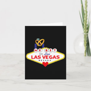 Cartão Chá de Coroa de Noite de Las Vegas