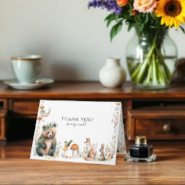 Cartão Chá de fraldas de Porcos-Caçados-Ursos