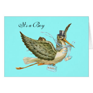 CARTÃO CHÁ DE FRALDAS DO MENINO DA CEGONHA