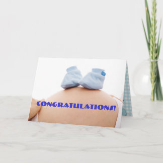 Cartão Chá de fraldas Feliz