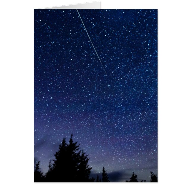 Cartão Chá de Meteoro Perseid (Frente)