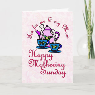 Cartão Chá Para Mim & Mamãe - Feliz Domingo das Mães