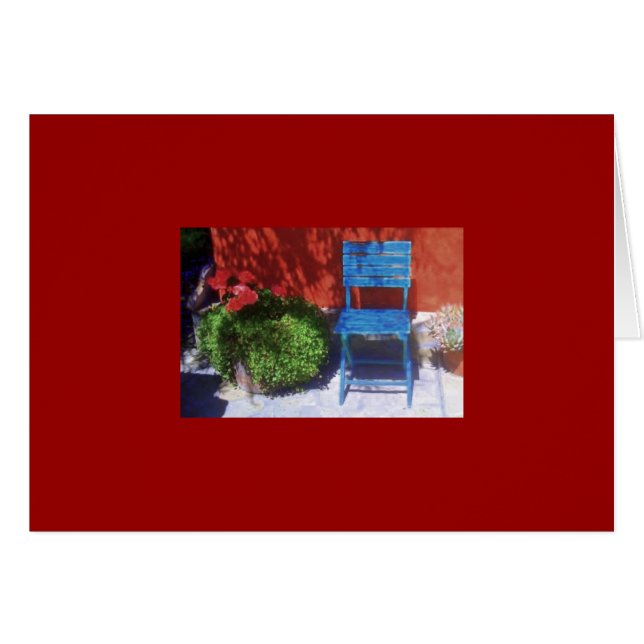 Cartão Chair2 azul (Frente horizontal)