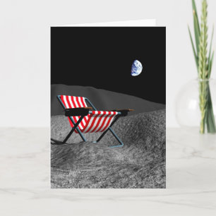 Cartão Chair on the Moon
