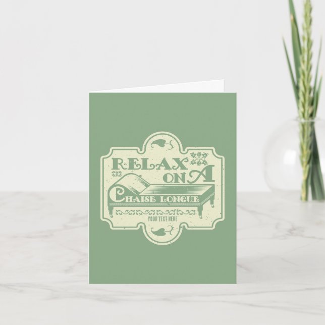 Cartão Chaise Longue (Frente)