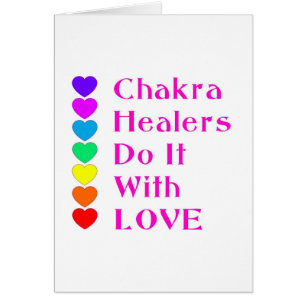 Cartão Chakra Healers Faz Isso Com Amor