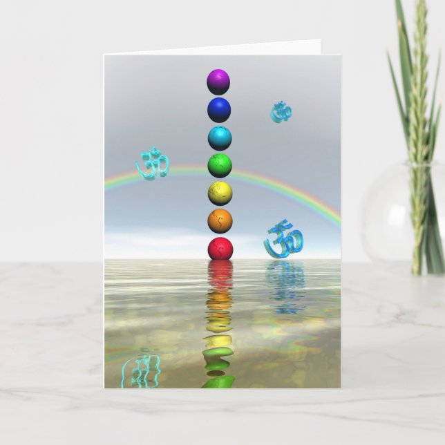 Cartão chakras brancos (Frente)