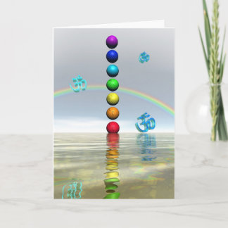 Cartão chakras brancos