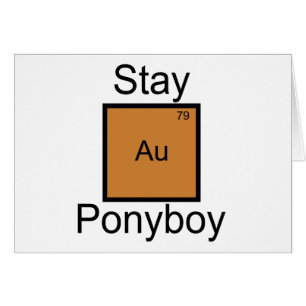 Cartão Chalaça Dourado do elemento de Ponyboy da estada