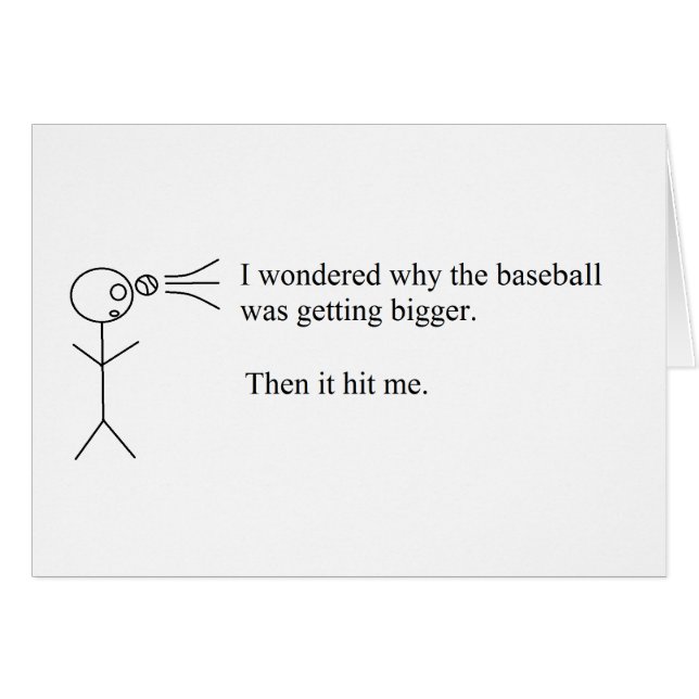 Cartão Chalaça engraçada (Frente Horizontal)