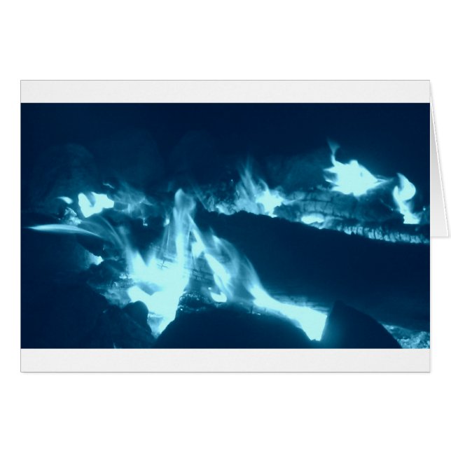 Cartão Chama azul (Frente Horizontal)