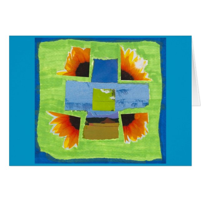 Cartão Chama da flor (Frente Horizontal)