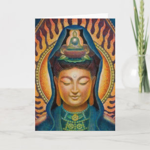 Cartão Chama de Kuan Yin da deusa