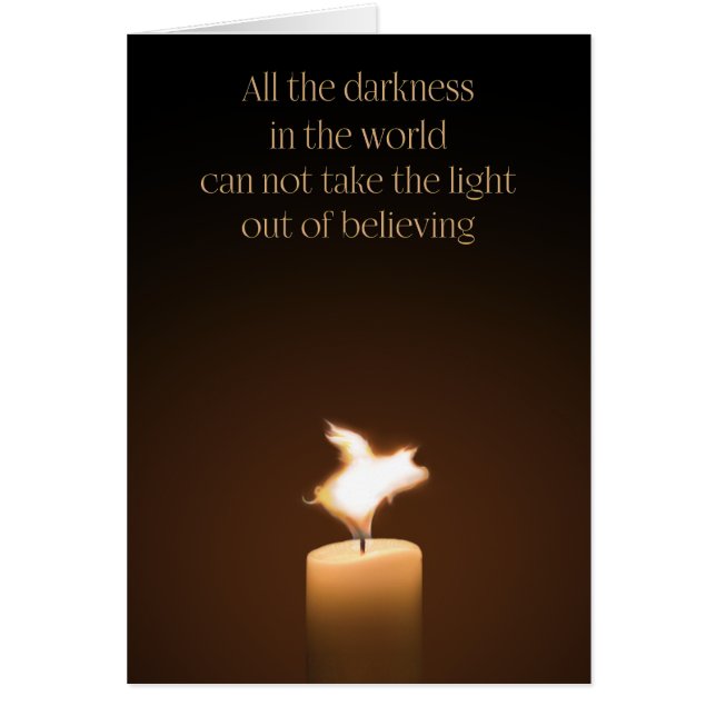 Cartão chama de vela de porco voadora (Frente)