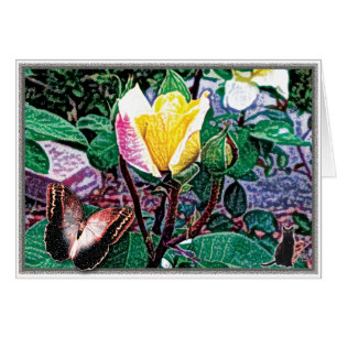 Cartão Chama dourada