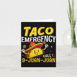 Cartão Chamada de Emergência Taco 9 Juan Engraçado para H