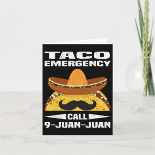 Cartão Chamada de Emergência Taco 9 Juan Juan Engraçado C