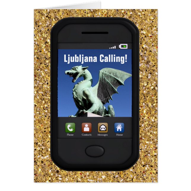 Cartão Chamada Ljubljana (Frente)