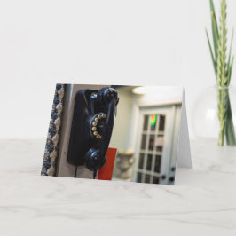 Cartão Chamada Vintage: Telefone Retro