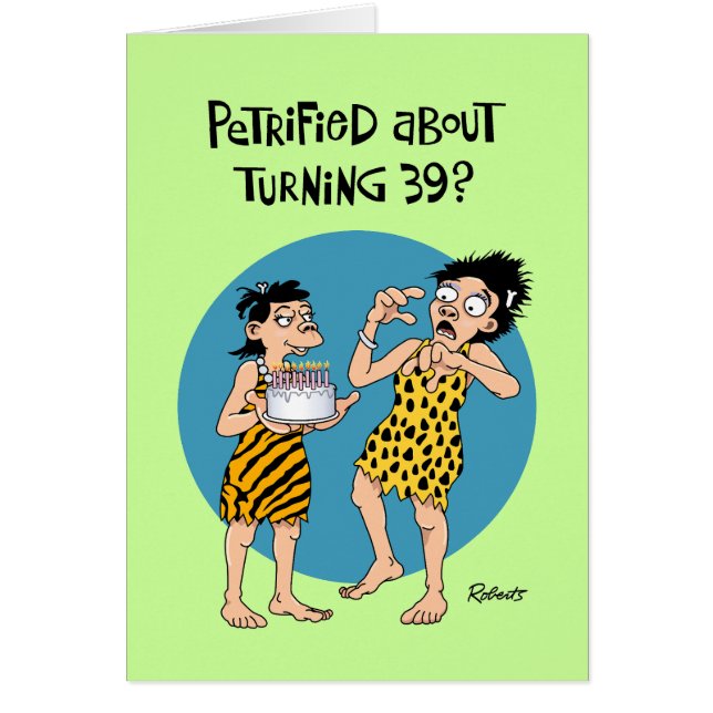 Cartão Chamado 39º aniversário (Frente)