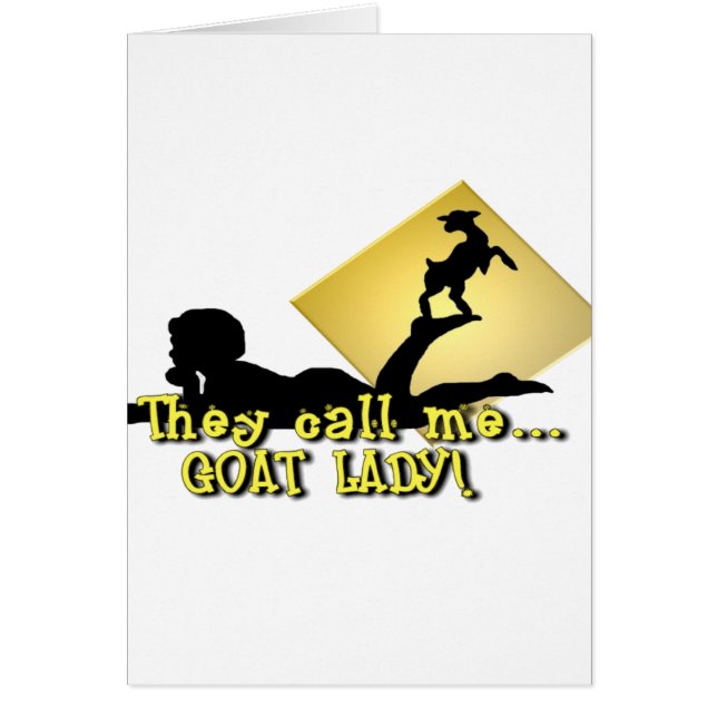 Cartão Chamam-me SENHORA da CABRA! (Frente)