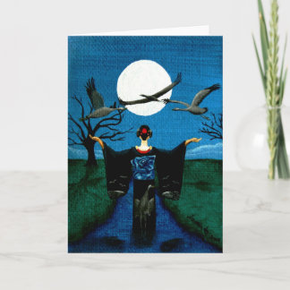 Cartão "Chamando todos os guindastes "