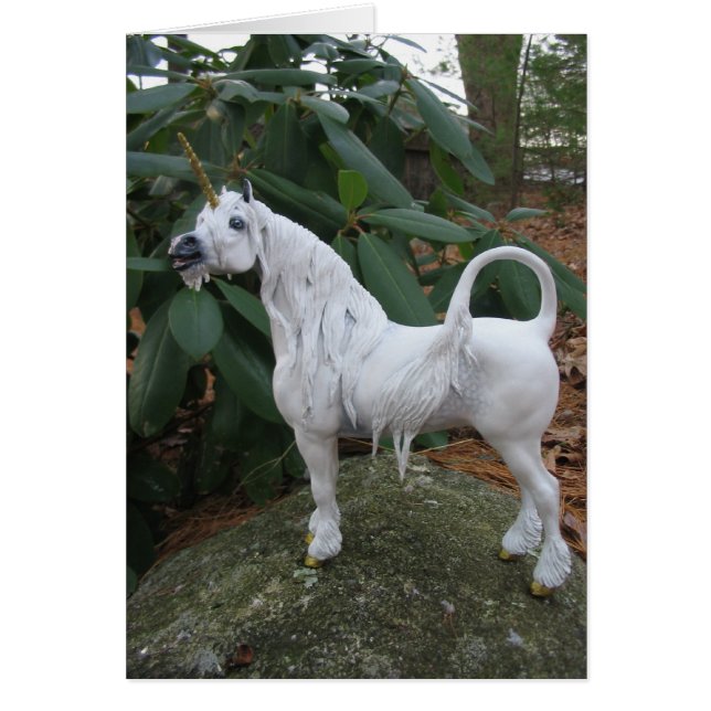 Cartão Chamando Unicorn (Frente)