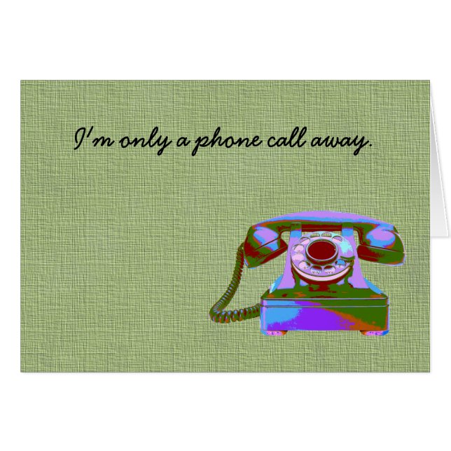 Cartão Chame-me! (Frente Horizontal)